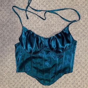 Satin crop top